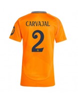 Real Madrid Daniel Carvajal #2 Vieraspaita Naisten 2024-25 Lyhythihainen